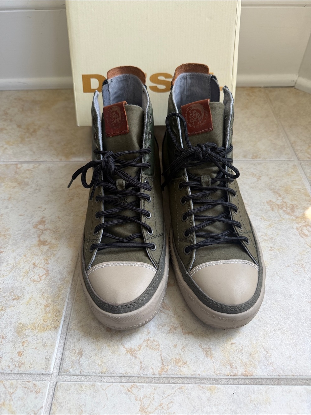 Diesel High-Top Canvas Sneakers View 2